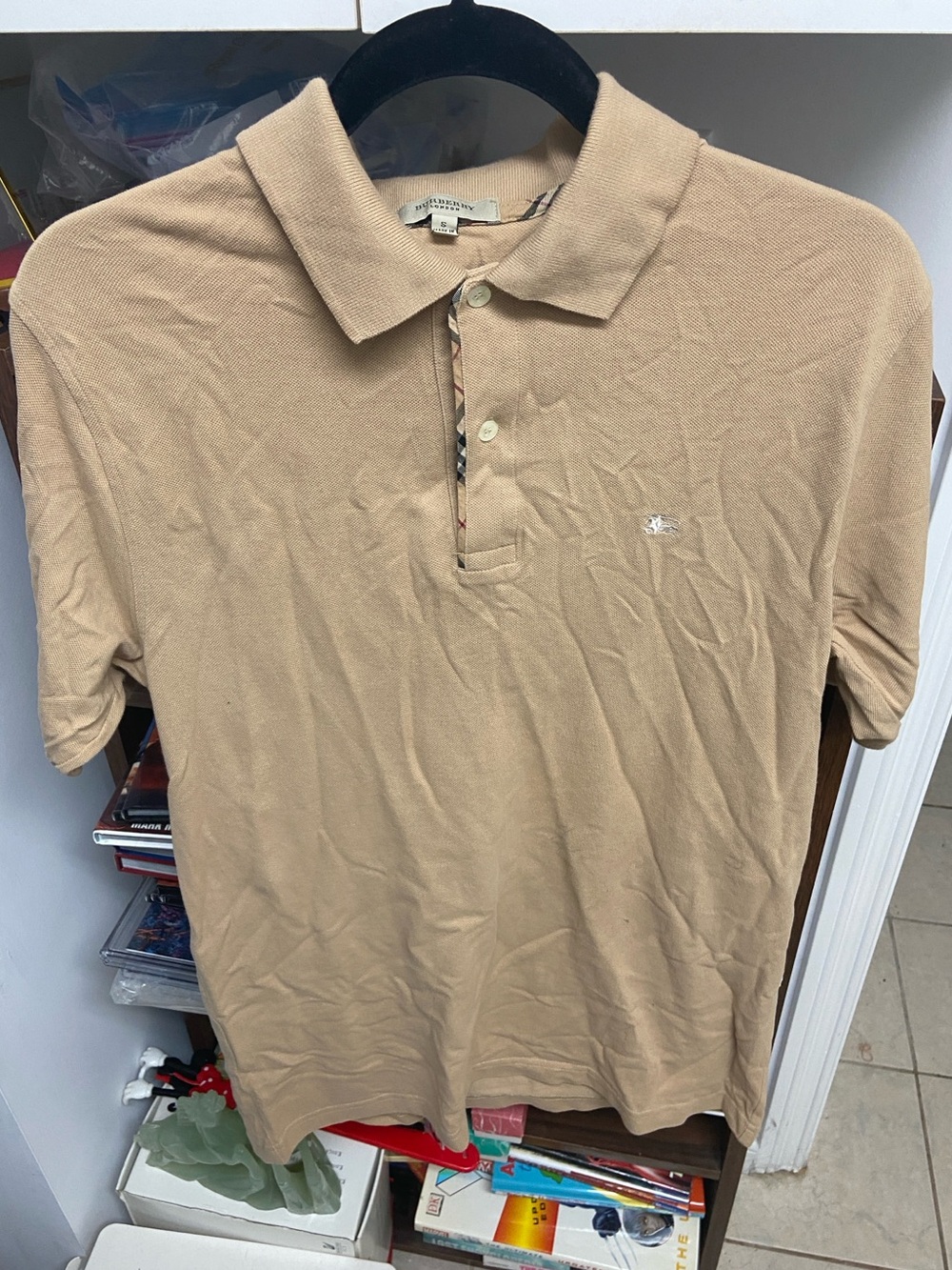 Burberry London Men’s Beige Polo Shirt